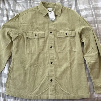 H&M Men’s Corduroy Shirt  Relaxed Fit 100% Cotton New - Image 1 of 4