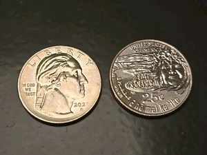 Two 2023 edith kanaka'ole quarters Error? - Picture 1 of 11