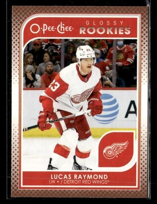 2021-22 Upper Deck #R-13 Lucas Raymond O-Pee-Chee Glossy Rookies Bronze - Image 1 of 2