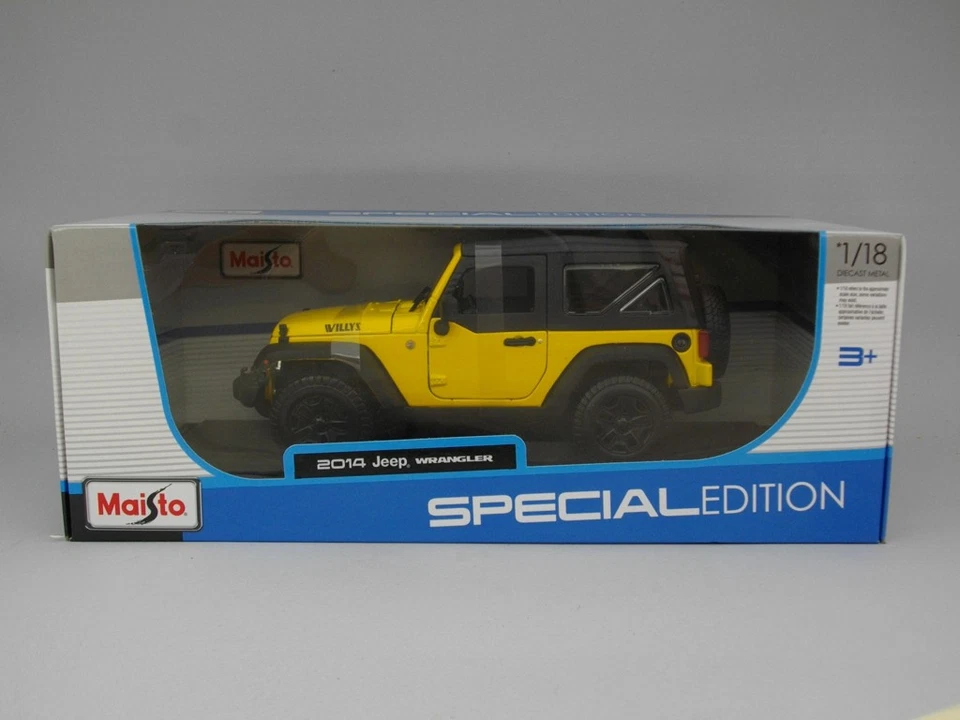 Jeep Wrangler (2014) - Maisto 1:18 - MA31676YE - Immagine 1 di 1