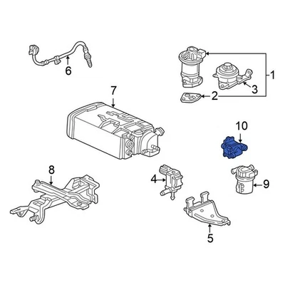 For Honda Accord 1998-1999 Honda 36160P8CA01 Vapor Canister Purge Solenoid Foto 1 de 3