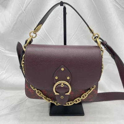 蔻驰节拍单肩包带马车印花皮革梅洛 4594 二手 — 第 1/4 张图片