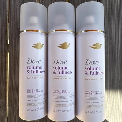 (Paquete de 3) Champú seco Dove Volume & Fullness - (5 oz) Nuevo Foto 1 de 3