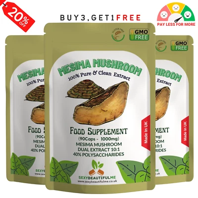 Mesima Mushroom Capsules 10000mg-(140 mg Polysaccharide)-Prostate & Liver Health - Image 1 of 4