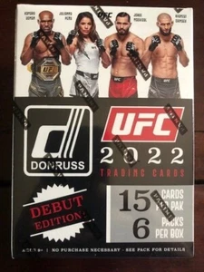 2022 Panini UFC Donruss Debut Edition Blaster Box Sealed - Picture 1 of 2