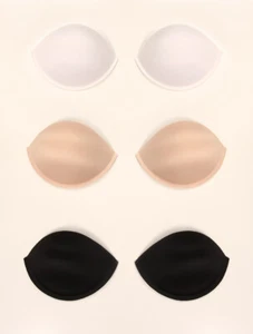 Gel Bra Cups Push Up Sew In Nude White Black A B C D DD Cup Brand New - Picture 1 of 4