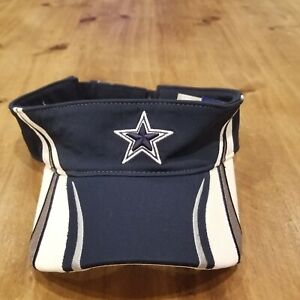 Dallas Cowboys Visor Hat Cap Reebok Titleist Strap Back Adjustable Blue One Size