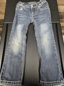 Kids Cherokee Jeans Size 4 Girls Boot Cut Adjustable Waist - Picture 1 of 10