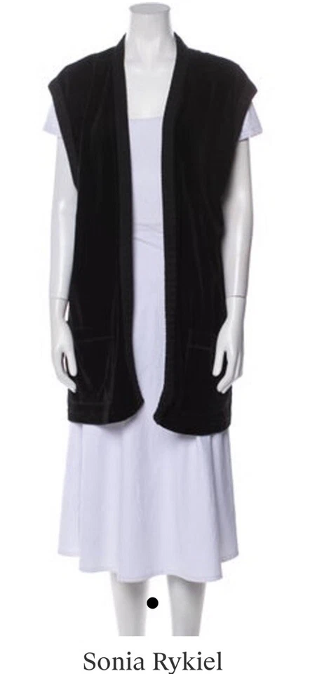 Chaleco de terciopelo Sonia Rykiel talla grande  Foto 1 de 4