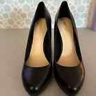 Nine West Kristal Womens Size 10M Leather Stiletto Heels Pumps Black 4" Heel