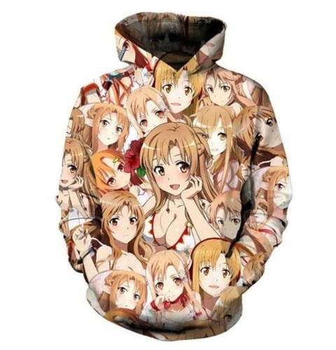 VETEMENTS Sword Art Online Cosplay Anime Manga Kapuzen Sweatshirt Hoodie Pullover Pulli