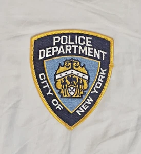 Patch Dipartimento di Polizia di New York - Nera con Bordo Oro - Foto 1 di 3