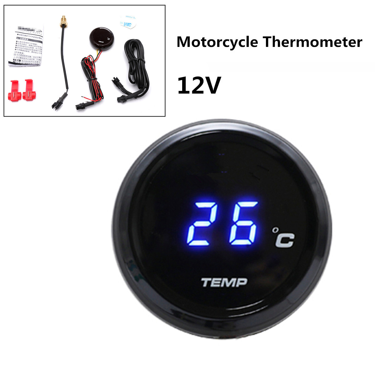 Inside Outside Thermometer Air temp Gauge Meter Truck/Car dual display