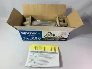 Neu Original-Zubehör-Hersteller Brother schwarz TN-350 Tonerkassette offene Verpackung - Bild 1 von 2