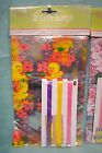 4 LG Gift BAGS Easter Baby Shower Bunny RABBIT Chick Flowers Ribbon Pink Blue 