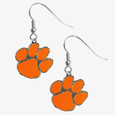 Pendientes colgantes Clemson Tigers (cromo) joyería con licencia de la NCAA Foto 1 de 2
