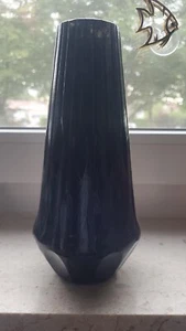 Preissenkung : Vase schwarz, Handarbeit, ohne Rosen, ohne LED,23 cm hoch, Deko - Bild 1 von 5
