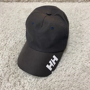Helly Hansen Hat Cap Blue White One Size Strapback Spellout Snow Ski Outdoor Men - Picture 1 of 9