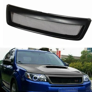For 2009-2013 Subaru Forester Front Bumper Grille Grill Matte Black Fiberglass - Picture 1 of 8