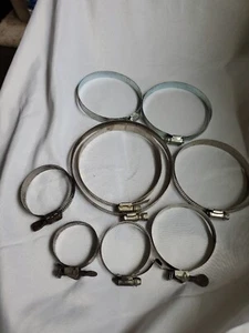 Spring Clamp Stainless Steel Mixed Lot of  9 Used - Picture 1 of 7