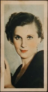 1934 Diana Wynyard Godfrey Phillips Tobacco Trading Card #38 Film Stars - Picture 1 of 2