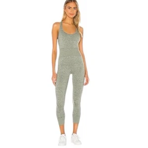 Free People Movement First Place Jumpsuit in Heather Olive Ash XS - Picture 1 of 11
