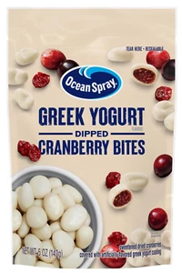 (2 Pack) Ocean Spray Greek Yogurt Covered Craisins Dipped Cranberry Bites, 5 Oz - Picture 1 of 10