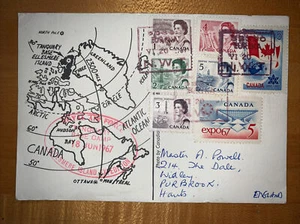Arktis Eureka NW Territorien Kanada Royal Air Force Expedition Postkarte 1967 - Bild 1 von 2