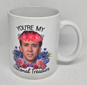 Tazza caffè You're My National Treasure Nicolas Cage 11 oz nuova - Foto 1 di 4