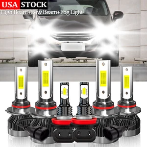 For Honda Odyssey 2005-2010 Combo LED Headlight + Fog Light Bulbs 6000K White - Bild 1 von 11