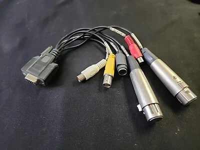 AJA Kona Capture card Breakout Cable Composite/Component/RCA/XLR one end Missing - Image 1 of 4