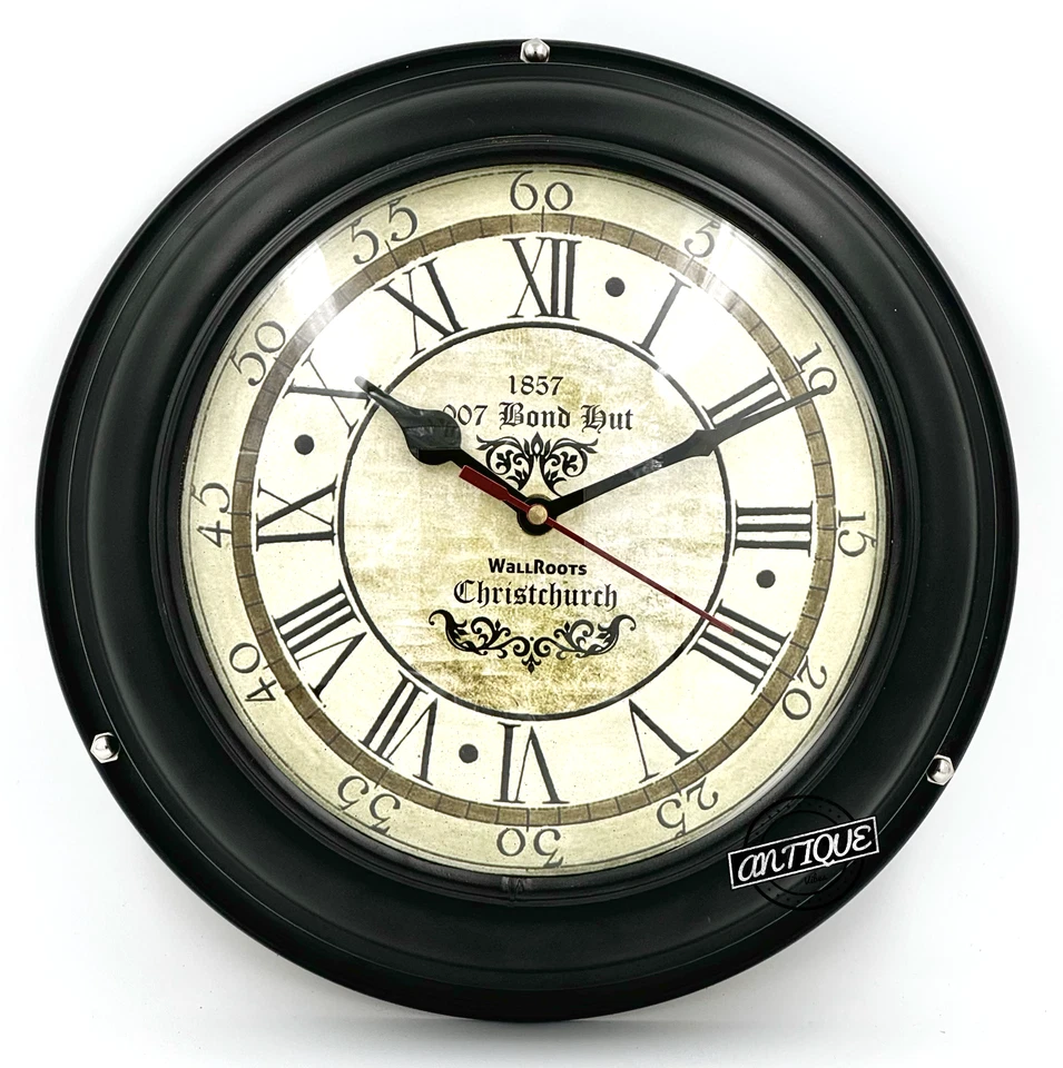 Marine Wall Clock, 1857 Bond Street Design, Victorian Home Living Room Clocks - Image 1 of 1