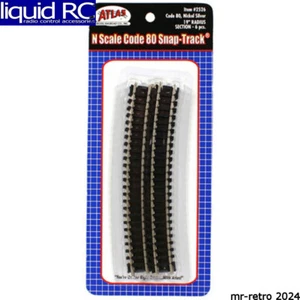 Atlas Trains 2526 N Code 80 19 Radius Curve (6) - Picture 1 of 2
