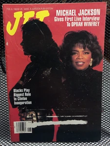Michael Jackson Oprah Bill Clinton Vtg Black Americana JET Magazine Feb 8, 1993 - Picture 1 of 2
