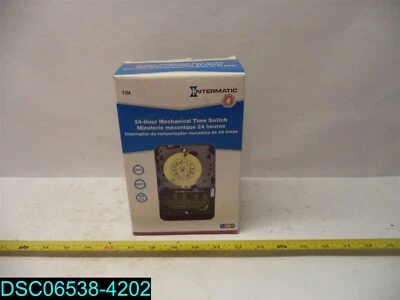 INTERMATIC® T104 MECHANICAL TIMER SWITCH, 24 HOUR SETTING, 208-277 VAC, 5 HP - Image 1 of 4