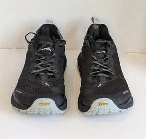 Altra Shoes Womens Sz 9 Black Steel Olympus 4 Trail Running Hiking Gaiter Trap! - Picture 1 of 15