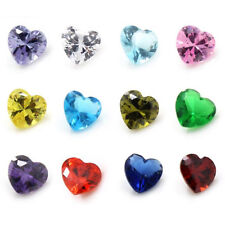 12PCS Colorful Rhinestone Crystal Birthstone Floating Jwelry Making Bead Stones
