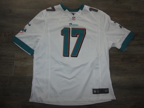 Miami Dolphins Ryan Tannehill Nike NFL Football Jersey #17 Team XL Vintage White Cover