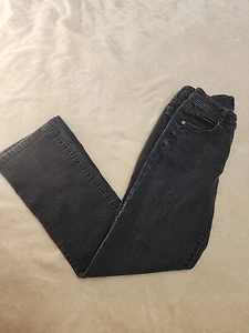 Gloria Vanderbilt Straight Leg Charcoal Denim Jeans Women's 6 - Picture 1 of 6