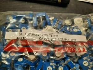 ACP 2.5 kOhm 15mm 0.25W trimmer resistor CA14V-2K5 Lot-10pcs - Picture 1 of 2