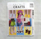 Modèle de couture McCall's Crafts 3469 pour poupées 18 pouces : accessoires neufs et non coupés