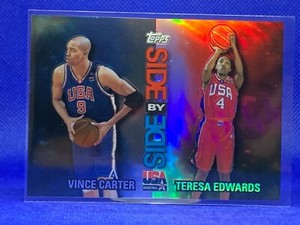 2000 Topps Team USA  #SS7 Vince Carter / Teresa Edwards (Right Side Refractor)