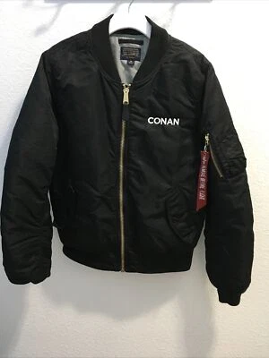 Alpha Industries Men’s Bomber Satin Jacket Black Size M - Image 1 of 4