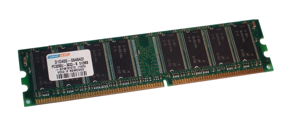 Ram 256MB PC3200 400 MHz PC3200 SDRAM 184-Pin Desktop Memory - Imagen 1 de 1