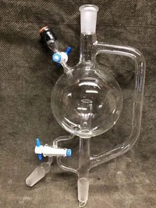 Pyrex 1000mL Evaporator Trap w/Bypass 24/40 Joint   VERY CLEAN!! - Picture 1 of 2