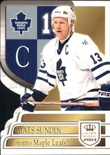 2003-04 Crown Royale Maple Leafs Hockey Card #95 Mats Sundin