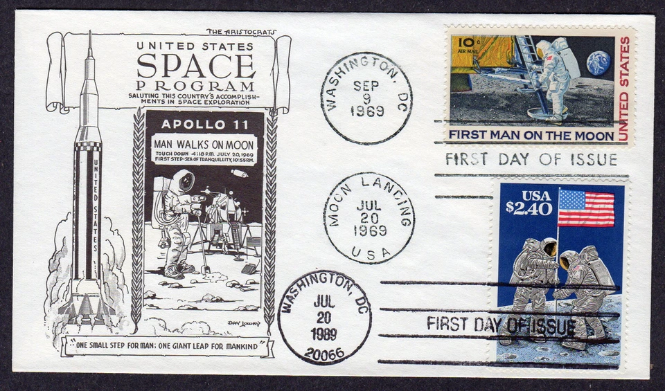 1989 $1.00 Great American Johns Hopkins (2194) - Artcraft Plate Block FDC TA230 - Image 1 of 1