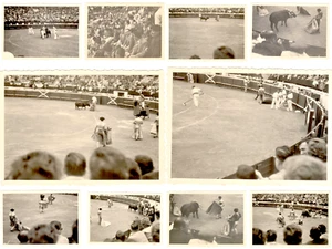 Bullfighting in Mont de Marsan Comida Lot of 11 Old Original Photos Hebrew 1961 - Picture 1 of 23