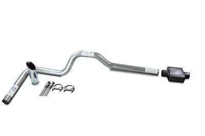 Dodge Ram 1500 04-08 3" Single Truck Exhaust Kits 1 Chamber muffler Slash Tip - Image 1 of 2