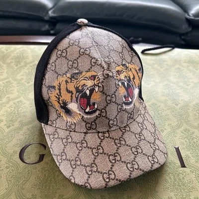NWT gucci GG Supreme Tiger Baseball Cap 426887 - Image 1 of 4